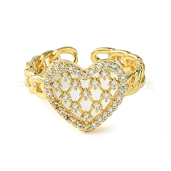 Кольцо Bass Micro Pave с кубическим цирконием&nbsp;RJEW-Z033-14G