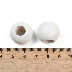 Спрей окрашены деревянные европейские бусины&nbsp;WOOD-F017-05C