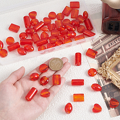 60 шт. 6 стиля бусины ручной работы из серебряной фольги лэмпворк FOIL-PH0001-02