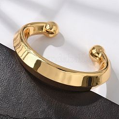 Браслеты-манжеты из нержавеющей стали 304&nbsp;BJEW-S161-02G