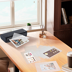 プラスチックラミネートポーチフィルム写真保護シート100枚  ホットラミネーター用  透明  240x160x0.1mm&nbsp;AJEW-WH0606-55B