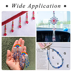 4 нить 4 стилей гальванические стеклянные бусины нити&nbsp;EGLA-TA0001-75C