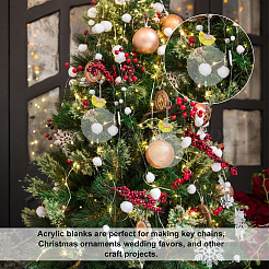 Подвески из прозрачных акриловых дисков&nbsp;TACR-NB0001-07C