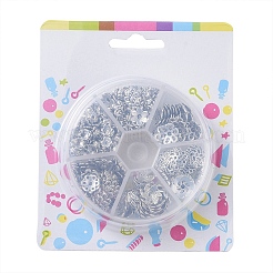 Тибетском стиле сплав шарик крышки PALLOY-JP0005-08AS