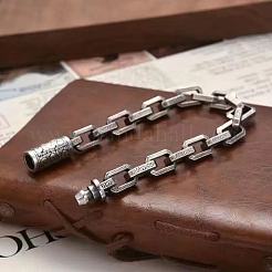 Rechteckige Gliederkettenarmbänder aus Messing für Herren&nbsp;FS-WG04BA2-01
