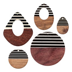 10 colgante de resina y madera de nogal de 5 estilos.&nbsp;RESI-LS0001-20