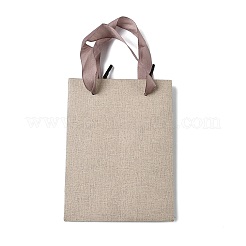 Бумажные подарочные пакеты с ручками из нейлоновой ленты.&nbsp;ABAG-G018-01B