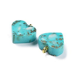 Синтетические бирюзовые подвески G-C034-13G