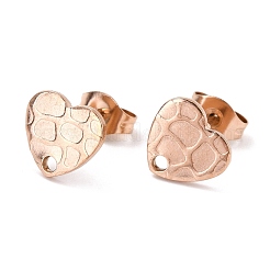 Ионное покрытие (ip) 304 нержавеющая сталь гвоздики фурнитура для сережек STAS-I183-06A-RG