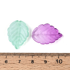 Двухцветные подвески из прозрачного стекла&nbsp;GLAA-N060-02