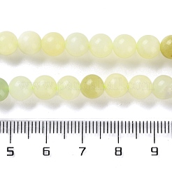 Природные новые нефрита круглые бусины нити G-O039-16-6mm-01