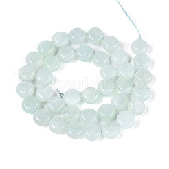 Окрашенные природные белый нефрит бисер пряди&nbsp;G-T143-16C