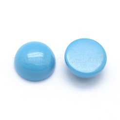 Synthetik Türkiscabochons&nbsp;G-P393-R54-12MM