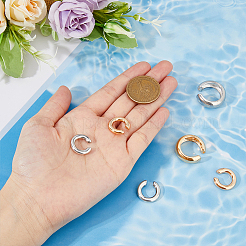 6 шт. набор из 4-х стильных серег-манжет из сплава EJEW-FI0001-59