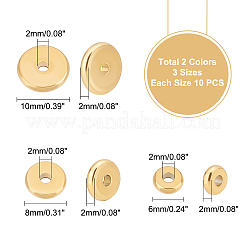 60 pz 6 perline in acciaio inossidabile 304&nbsp;STAS-DC0004-99