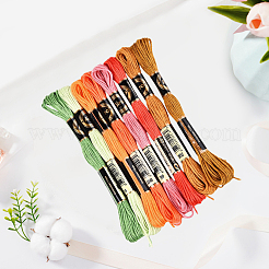 8 моток ниток полиэстеровых швейных 8 цветов OCOR-WH20074-09F