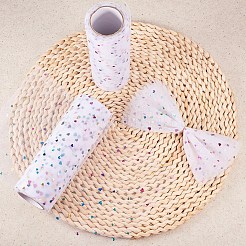 Сердце блеск блесток деко сетка ленты OCOR-P010-E-I01