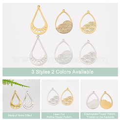 12 шт. 3 подвески из нержавеющей стали 201&nbsp;STAS-DC0001-62