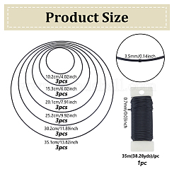 18 шт. 6-х размеров соединительные кольца для краски для выпечки&nbsp;IFIN-UN0001-22
