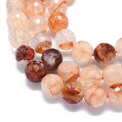 Натуральный гематоидный кварц / нитки из железистого кварца&nbsp;G-B165-A06-10mm