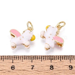 Латунь эмаль подвески&nbsp;KK-T072-27B-G