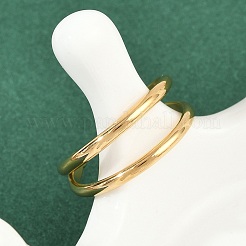 Регулируемые открытые манжеты из нержавеющей стали 304 для женщин RJEW-K301-05G