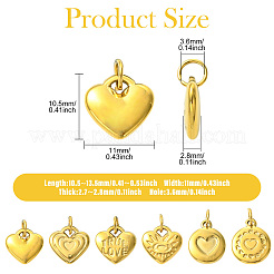 7 шт. 7 стиля подвески из нержавеющей стали 304&nbsp;STAS-CJ0003-15