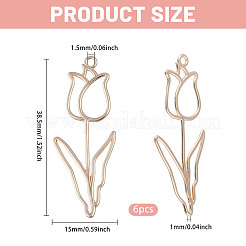 6шт латунные подвески KK-CA0003-78