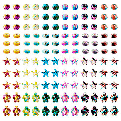 570 шт. 24 вида синтетических бирюзовых бусин&nbsp;G-TA0002-17