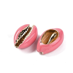 Бусины из ракушек каури с гальваническим покрытием SSHEL-M023-04A