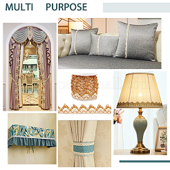 Отделка штор из полиэстерового кружева с волнистым краем&nbsp;OCOR-BC0005-16B