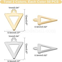 100 breloque en acier inoxydable 201&nbsp;STAS-UN0030-50