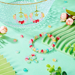 400 шт. 10-х цветные стеклянные бусины для выпечки&nbsp;DGLA-TA0001-28