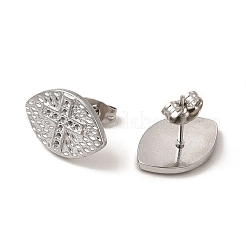 Фурнитура для сережек-гвоздиков из нержавеющей стали 304 EJEW-I281-22P