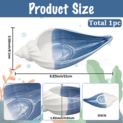 Керамическая тарелка для украшений с морской тематикой AJEW-WH20064-37A