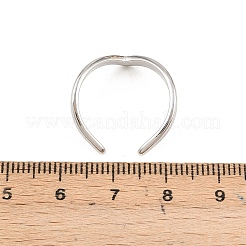 Открытые кольца манжеты из нержавеющей стали 304&nbsp;RJEW-Z125-02P