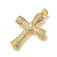 Pendentifs en laiton zircon cubique transparent&nbsp;CU-CBA9883-05E-G
