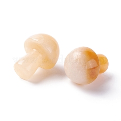 Piedra de gua sha de hongo de jade amarillo natural&nbsp;G-D456-26M