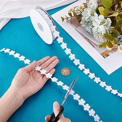 Лента из полиэстера с цветочным кружевом OCOR-WH0105-095