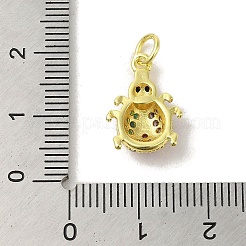 Латунные микро-паве красочные кубические циркониевые подвески&nbsp;KK-M283-26D-02