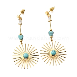 Серьги-гвоздики из циркония EJEW-Z083-05G