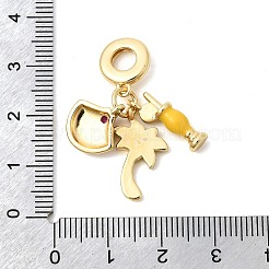 Латунные эмалированные европейские подвески с подвесками&nbsp;KK-Z150-12G