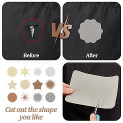 30 шт. 6-х цветные тканевые заплатки для пришивания и утюжки PATC-GA0001-38