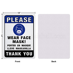 Уф-защищенный и водонепроницаемый алюминиевый предупреждающие знаки AJEW-GL0001-05C-01