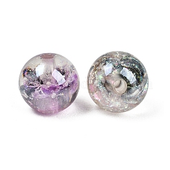 Светящиеся прозрачные смоляные бусины внутри цветка&nbsp;RESI-C070-05B