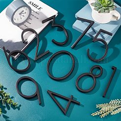 Этикетки с цифрами из цинкового сплава&nbsp;FIND-WH0061-83G