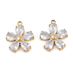 Подвески из нержавеющей стали 304 с микропаве из кубического циркония&nbsp;STAS-I352-07G-A01