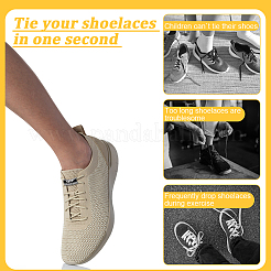 24 шт. 6-х цветные литые шнурки с пряжкой и замком FIND-NB0005-17