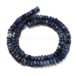 Природный содалит бисер нитей G-G317-A17-3x6mm