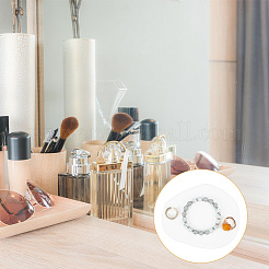 Неправильная тарелка для ювелирных изделий gesso&nbsp;LS-DJEW-WH0015-97A